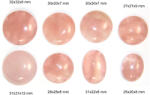  Cabochon din Cuart Roz - Rotund - Oval - 25-32x20-32x7-12 mm - 1 Buc