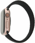 mobilePlaza Braided Solo Watch 38 / 40 / 41 mm fonott szövet körpánt szíj XS méret (fekete)