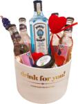  Drink for You Valentin napi Bombay Gin Tonik szett kerek díszdobozban