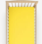 Goldea gyermek pamut lepedő kiságyba - sárga 70 x 140 cm