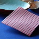 Pack Service Punta-Punta szalvéta 33x33 cm kockás fuxia, 50 lap/csomag