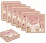 Easy Life Design Parafa poháralátét 6db-os 10, 5x10, 5cm, Dancing Herons