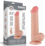 LoveToy Sliding Skin Dual DILDO 8'' SLIDING SKIN DUAL LAYER DONG FLESH (20.8cm) Dildo