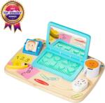 Melissa & Doug Laptop din lemn de jucarie pentru toddleri (MD30753) - bekid