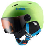 uvex Casca ski cu viziera pentru copii Uvex Junior Visor Pro, verde, marime 52-54 (56.6.191.7703-67089555)