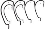 Mustad Carlige Offset Mustad Bln, Nr 8 0, 3 Buc Plic (m.38104npbn.08)