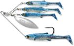 Live Target Spinnerbait Live Target Baitball Spinner Rig Medium 14g 854 Purple Blue Silver (f.lt.mnsr14md854)