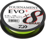 Daiwa Fir Textil Daiwa Tournament 8x Braid Evo+ Chartreuse 014mm 10, 2kg 135m (d.12761.014)