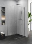 NEW TRENDY Superia cabină de duș 90x80 cm dreptunghiular crom luciu/sticlă transparentă K-0798 (K0798)