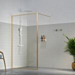 Sealskin Contour perete cabină de duș walk-in 140 cm auriu periat/sticla transparentă CDA31386495100