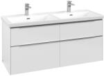 Villeroy & Boch Subway 3.0 dulap 127.2x46.2x57.6 cm sub chiuveta pe perete alb C568L0VE (C568L0VE)