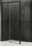 NEW TRENDY Prime cabină de duș 110x80 cm dreptunghiular negru mat/sticlă transparentă D-0318A/D-0128B (D0318A/D0128B)
