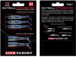 Live Target Set De Rezerva Live Target Pentru Minnow Rig Spinnerbait Medium Blue Silver (f.lt.srip02md854)