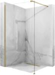 Rea Aero perete cabină de duș walk-in 90 cm auriu periat/sticla transparentă REA-K4700