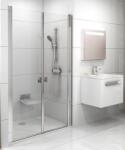 RAVAK Chrome uși de duș 90 cm înclinabilă aluminiu luciu/sticlă transparentă 0QV7CU0LZ1 (0QV7CU0LZ1)