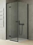 NEW TRENDY Reflexa Black cabină de duș 90x90 cm pătrat negru mat/sticlă transparentă EXK-4928 (EXK4928)