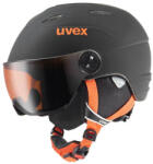 uvex Casca ski cu viziera pentru copii Uvex Junior Visor Pro, neagra, marime 54-56 (56.6.191.2805-5ad1b9d5)