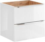 Comad Capri White dulap 60x46x57 cm sub chiuveta pe perete alb-stejar CAPRIWHITE820BFSC (CAPRIWHITE820BFSC)