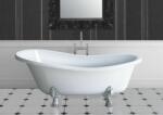 Besco Amelia cadă freestanding 189x76.5 cm ovală alb #WKA-190W+C (#WKA190WC)