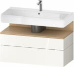 Duravit Qatego dulap 99x47x59 cm sub chiuveta pe perete alb-stejar QA4395030220010 (QA4395030220010)