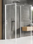 NEW TRENDY Prime White cabină de duș 110x90 cm dreptunghiular alb mat/sticlă transparentă K-1430 (K1430)