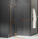 NEW TRENDY Avexa Copper Brushed cabină de duș 90x90 cm pătrat cupru periat/sticlă transparentă EXK-3613 (EXK3613)