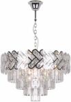 Kaja Toscana lampă suspendată x40 W argint-cristal K-8173 (K8173)