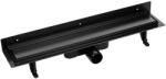 Laveo Basso rigolă liniară cu grătar 50 cm negru COB751D (COB751D)