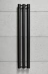 P.M.H. P. M. H. Rosendal Massive calorifer de baie decorativ 150x29.2 cm negru R70/3B