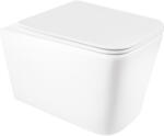 Hagser Lina vas wc cu capac soft-close agăţat fără margine alb HGR60000042 (HGR60000042)