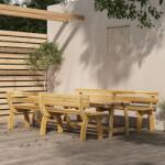 vidaXL Set mobilier de exterior, 3 piese, lemn de pin tratat (3096607) - comfy