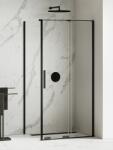 NEW TRENDY Smart Black cabină de duș 100x80 cm dreptunghiular negru mat/sticlă transparentă EXK-4124 (EXK4124)