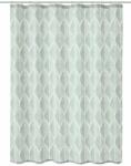 Kleine Wolke Leaf perdea de duș 200x180 cm alb-verde 5961685305 (5961685305) Perdea de dus
