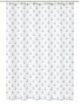 Kleine Wolke Anchor perdea de duș 200x120 cm alb-albastru 5900789238 (5900789238) Perdea de dus