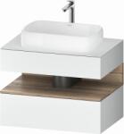 Duravit Qatego dulap 80x55x60 cm sub chiuveta pe perete alb-stejar QA4730055180010 (QA4730055180010)