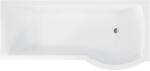 Besco Inspiro cadă cu paravan 159.5x69.5 cm partea dreaptă alb #WAI-160-NPR (#WAI160NPR)