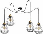 Candellux Primo lampă suspendată 4x60 W negru-patină 34-00309 (3400309)