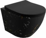Lavita Sofi Slim set vas+capac soft close agăţat fără guler negru 5900378326502