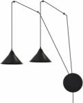 Emibig Abramo lampă suspendată 2x60 W negru 160/2