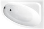 Besco Cornea cadă de colț 140x80 cm partea dreaptă alb #WAC-140-NP (#WAC140NP)