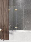 New Trendy Avexa Gold Shine paravan cadă 140 cm două piese auriu luciu/sticlă transparentă EXK-2190 (EXK2190)