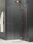 NEW TRENDY Avexa Copper Brushed cabină de duș 110x100 cm dreptunghiular cupru periat/sticlă transparentă EXK-3656 (EXK3656)