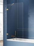 New Trendy Avexa Gold paravan cadă 70 cm o piesă auriu periat/sticlă transparentă EXK-2006 (EXK2006)