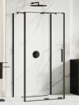 NEW TRENDY Smart Black cabină de duș 100x90 cm dreptunghiular negru mat/sticlă transparentă EXK-4175 (EXK4175)
