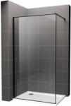 Hagser Hawisa perete cabină de duș walk-in 120 cm negru mat/sticla transparentă HGR70000022