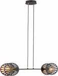 Emibig Playa lampă suspendată 2x60 W negru-auriu 1146/2