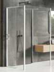 NEW TRENDY Prime cabină de duș 110x100 cm dreptunghiular crom luciu/sticlă transparentă K-1271 (K1271)