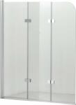 Hagser Anke paravan cadă 120 cm trei piese crom luciu/sticlă transparentă HGR40000023 (HGR40000023)