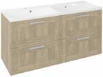 SAPHO Amia dulap 119.5x45x60 cm sub chiuveta pe perete stejar-lemn AM120-2020 (AM1202020)