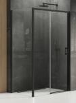 NEW TRENDY Prime Black cabină de duș 100x100 cm pătrat negru mat/sticlă transparentă K-1279 (K1279)